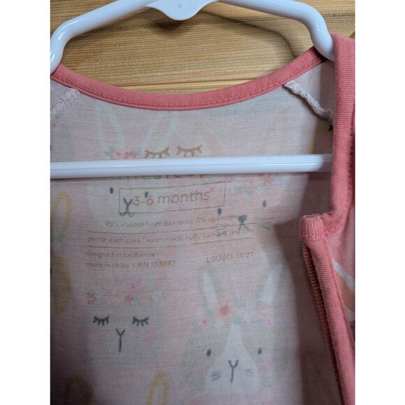 Little Sleepies Convertible Zip Boho Bunnies 3-6 Months - Picture 3 of 3